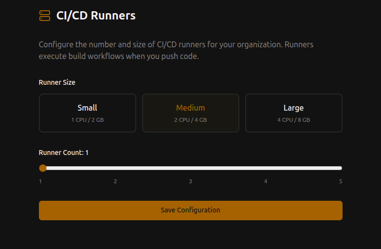 NextEpoch CI/CD Runner configuration